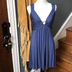 {Remain} Dusty Blue Low -Cut Dress 💙